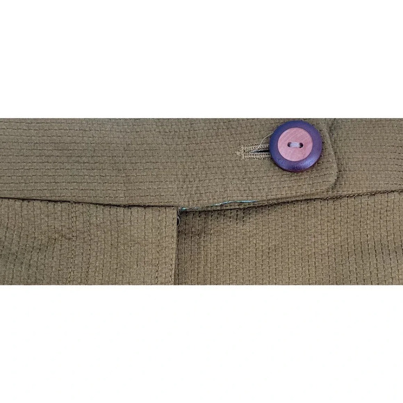 Anthropologie Size 10 Vanessa Virginia Green Mini Skirt - Picture 5 of 6